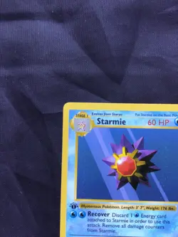 Pokemon Cards: Base Set 1st Edition Common: Starmie 64/102 - Image 2