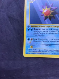 Pokemon Cards: Base Set 1st Edition Common: Starmie 64/102 - Image 5