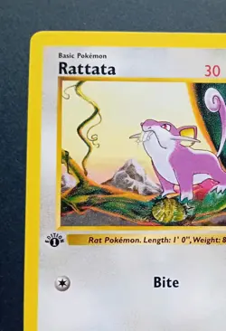 Pokemon Cards: Base Set 1st Edition Common: Rattata 61/102 - Image 3
