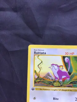 Pokemon Cards: Base Set 1st Edition Common: Rattata 61/102 - Image 2