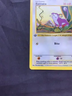 Pokemon Cards: Base Set 1st Edition Common: Rattata 61/102 - Image 5