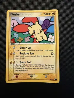 Plusle 5/17 Pokemon Pop Series 3 Holo Rare Promo Card Vintage Pokemon 2006 - Image 1