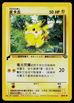 Pokemon Card - Pikachu Chinese Jungle World Collection Promo 60/64 - Image 1