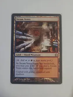 Magic: The Gathering Steam Vents Regular Card Return to Ravnica LP - Image 1