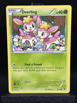 Deerling 8/124 XY Fates Collide Regular Pokemon Card NM - Image 1
