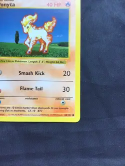 Pokemon Cards: Base Set 1st Edition Common: Ponyta 60/102 - Image 4