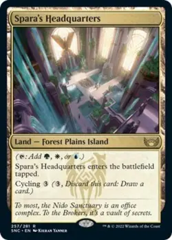 Spara's Headquarters -Foil Light Play MTG Streets of New Capenna - Image 1