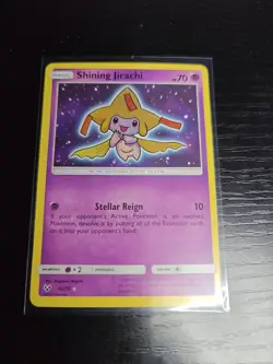 Pokemon TCG 2017 Shining Legends Set Shining Jirachi 42/73 Holo Rare NM/M Card - Image 1