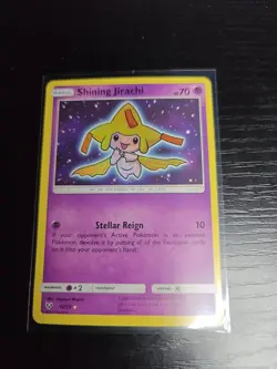 Pokemon TCG 2017 Shining Legends Set Shining Jirachi 42/73 Holo Rare NM/M Card - Image 4
