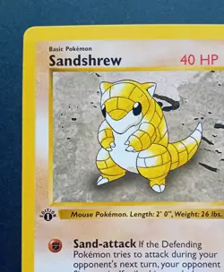 Pokemon Cards: Base Set 1st Edition Common: Sandshrew 62/102 - Image 4