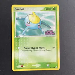 Surskit 82/110 Rev Holo EX Holon Phantoms Stamped Pokemon Trading Card - Image 1