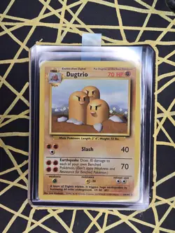 🔥 Dugtrio 19/102 🔥 Original Non Holo Rare Base Set Pokemon Card WOTC TCG 1999 - Image 1