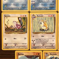 Pokemon Base Set Lot Of 8 Cards (1999) NM - Image 4