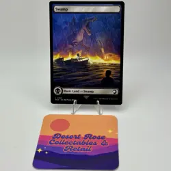 MTG Swamp 23 Universes Beyond: Jurassic World Collection REX Land Regular NM - Image 2