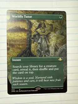 Worldly Tutor (Borderless) Dominaria Remastered Regular - Image 1