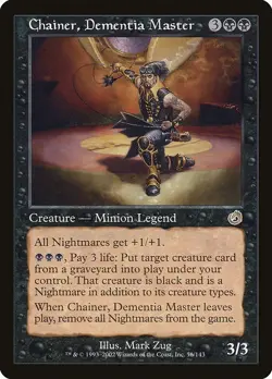 MTG Torment --- CHAINER, DEMENTIA MASTER --- RARE! HP! Magic the Gathering! - Image 1