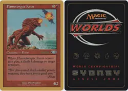 Flametongue Kavu - Brian Kibler - 2002 ~ Moderately Played World Championship U - Image 1
