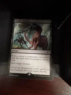 Deadly Rollick Commander Masters Black Rare Mtg - Image 1