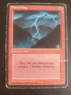Blitzschlag, Lightning Bolt, Deutsch Limitiert Fbb, Magic Mtg Karten Sammlung - Image 1