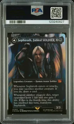 2025 #0317 SEPHIROTH, FABLED SOLDIER/SEPHIROTH, ONE-WINGED ANGEL PSA 10 - Image 1