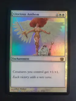 FOIL Glorious Anthem, Glorreiche Hymne, Magic Mtg Karten Sammlung - Image 1