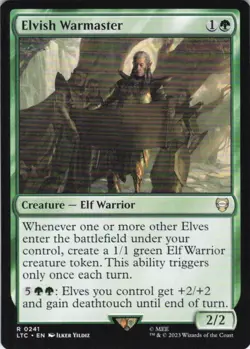 MTG Elvish Warmaster (241) | NM | Commander: The Lord of the Rings {LTC} - Image 1