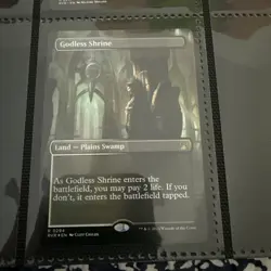 MTG Godless Shrine (Borderless) Ravnica Remastered NM FOIL - Image 2