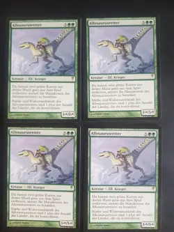 4 Allosaurus Rider, Reiter, Playset Magic Mtg Karten Sammlung - Image 1