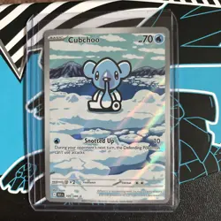 Cubchoo 109/086 Illustration Rare IR Holo SV: Black Bolt Pokemon TCG - Image 1