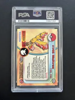 MOLTRES | #146 | PSA 10 | TOPPS CHROME HOLO POKEMON T.V. | G20 - Image 2
