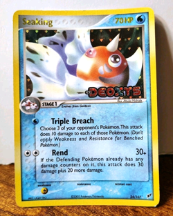 POKEMON SEAKING 24/107 REVERSE HOLO RARE STAMPED EX DEOXYS MP - Image 1