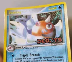 POKEMON SEAKING 24/107 REVERSE HOLO RARE STAMPED EX DEOXYS MP - Image 2
