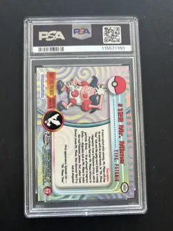 MR. MIME | #122 | PSA 10 | TOPPS CHROME HOLO POKEMON T.V. | G20 - Image 2