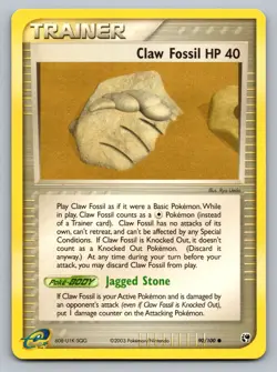 Pokemon TCG Sandstorm Claw Fossil #90 - Image 1