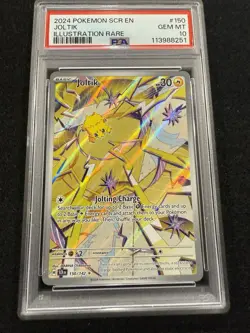 Pokemon Joltik Illustration Rare 150/142 from Stellar Crown in a PSA 10 !! - Image 1