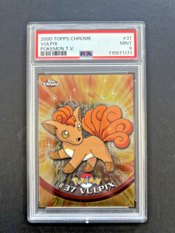 VULPIX | #37 | PSA 9 | TOPPS CHROME HOLO POKEMON T.V. | G20 - Image 1