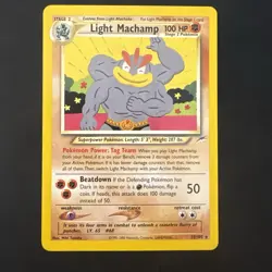 Pokemon Vintage Non-holo Rare Light Machamp Neo Destiny 25/105 WotC - Image 1