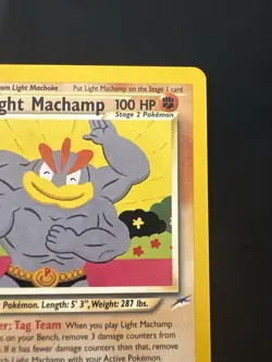Pokemon Vintage Non-holo Rare Light Machamp Neo Destiny 25/105 WotC - Image 3