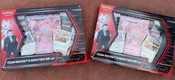 2 x Pokemon TCG Team Rocket’s Mewtwo Ex Box Destined Rivals - BRAND NEW SEALED - Image 1