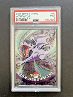 AERODACTYL | #142 | PSA 9 | TOPPS CHROME HOLO POKEMON T.V. | G20 - Image 1