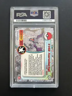 AERODACTYL | #142 | PSA 9 | TOPPS CHROME HOLO POKEMON T.V. | G20 - Image 2