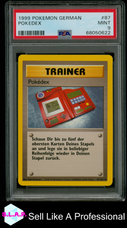 POKEDEX POKEMON BASE 87 1999 GERMAN PSA 9 - Image 1
