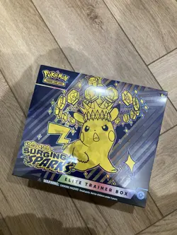Pokemon TCG Scarlet Violet Surging Sparks Elite Trainer Box + Acrylic case - Image 1