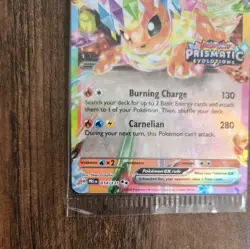 Pokemon Prismatic Evolutions Flareon ex 014/131 Surprise Box Stamped Sealed - Image 3