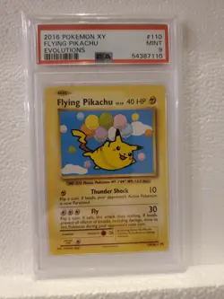 2016 Pokemon XY Flying Pikachu 110/108 Evolutions Secret #110 PSA 9 MINT (0) - Image 1
