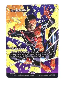 Parallel Lives 0036 Borderless Marvel Spider-Man Magic MTG Card - Image 1