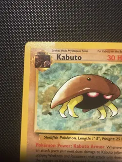 Kabuto 50/62 W Gold Stamp Wizards Promo Fossil WOTC Pokemon Card - Image 4