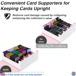 Venssu 3000+ Card Storage Box for Trading Cards with 24 Dividers & Supporters - Image 4