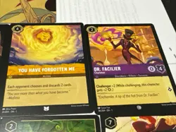 Disney Lorcana First Chapter Card Lot 12x Musketeer Tabard Foil, Facilier Hook - Image 4
