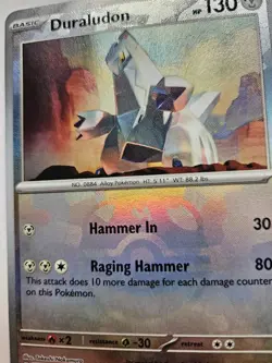Pokemon TCG Card - Duraludon 069/131 Master Ball Reverse Prismatic Evolutions - Image 2